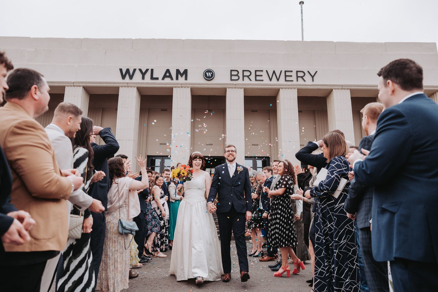 Newcastle upon Tyne Wedding Photographer. Candid relaxed portraits with Fujifilm colours. Wylam Brewery wedding photos