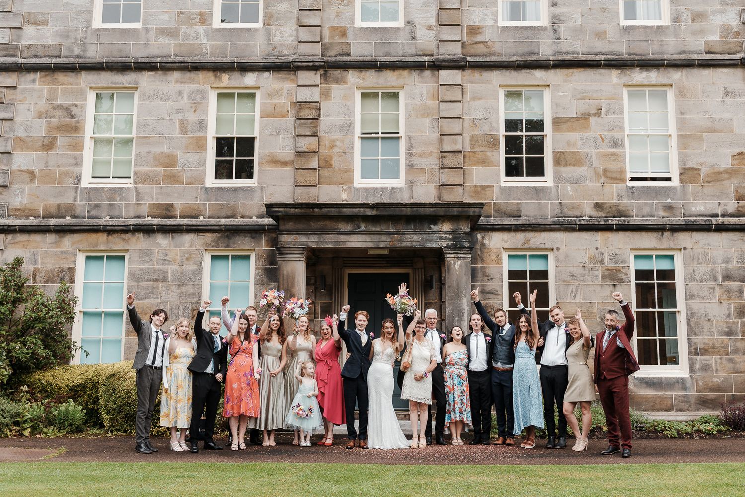Northumberland Wedding Photographer. Candid relaxed portraits with Fujifilm colours