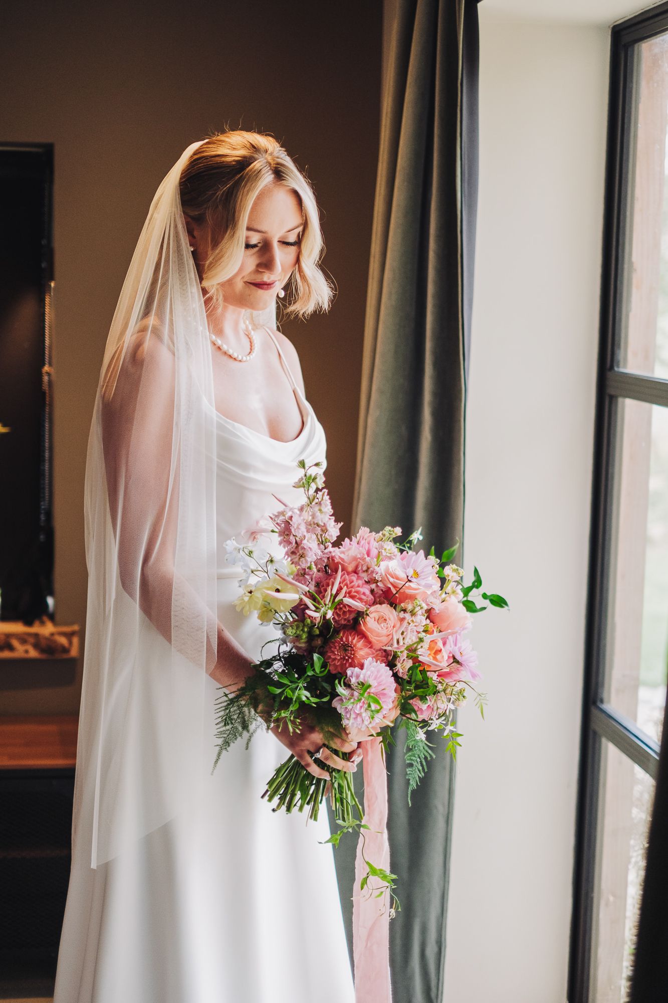 Northumberland Wedding Photographer. Candid relaxed portraits with Fujifilm colours