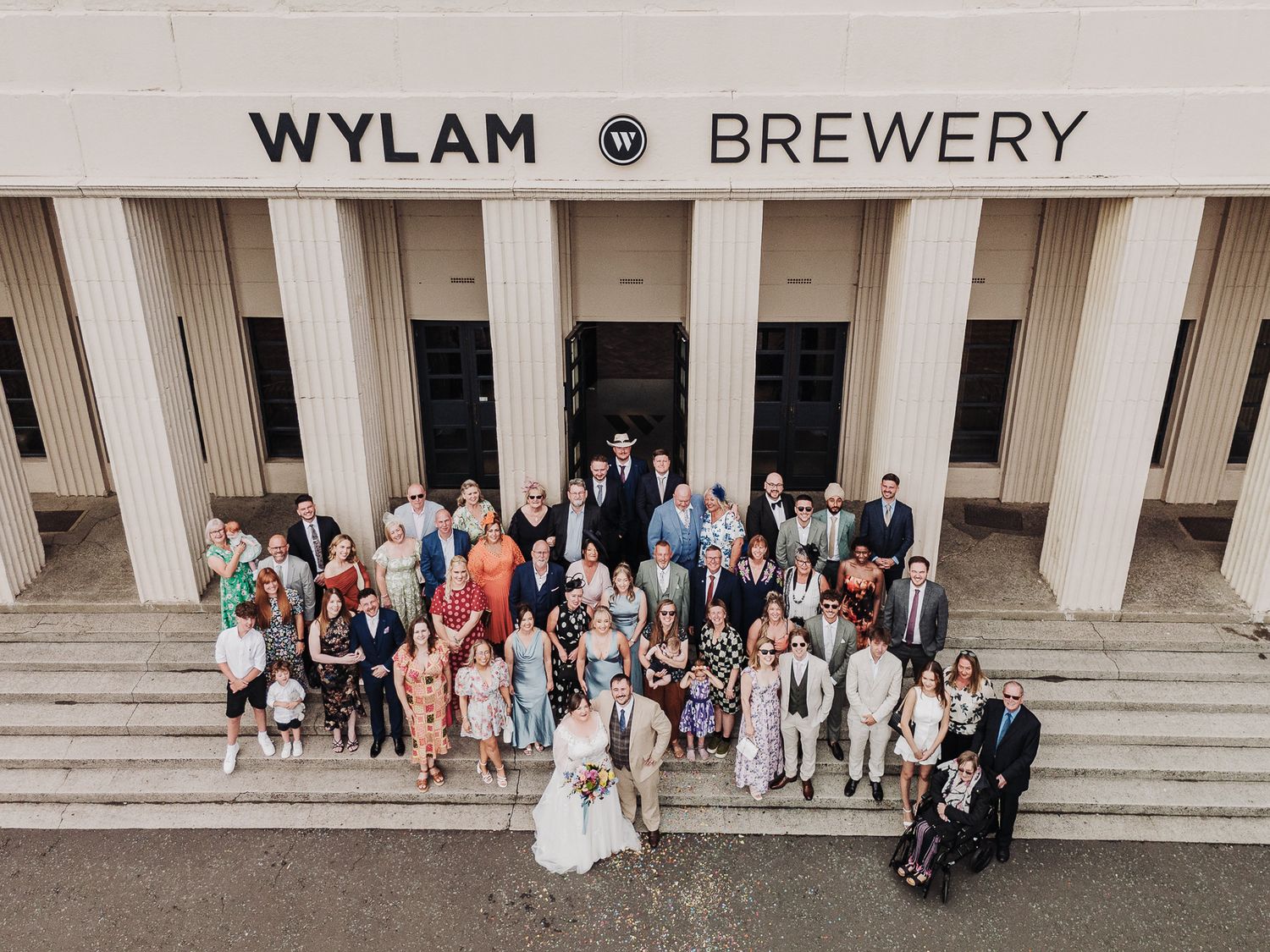 Newcastle upon Tyne Wedding Photographer. Candid relaxed portraits with Fujifilm colours. Wylam Brewery wedding photos
