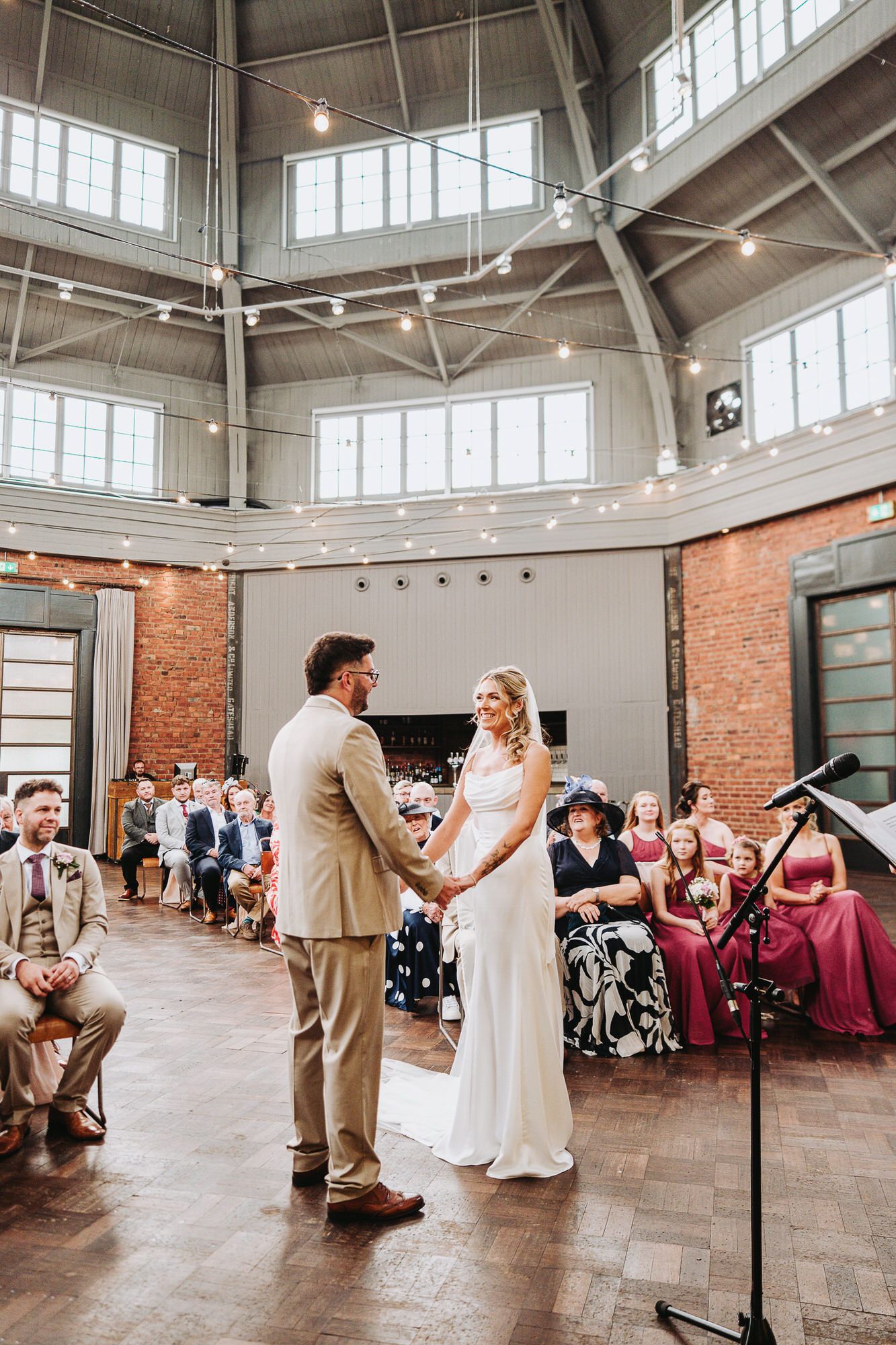 Newcastle upon Tyne Wedding Photographer. Candid relaxed portraits with Fujifilm colours. Wylam Brewery wedding photos
