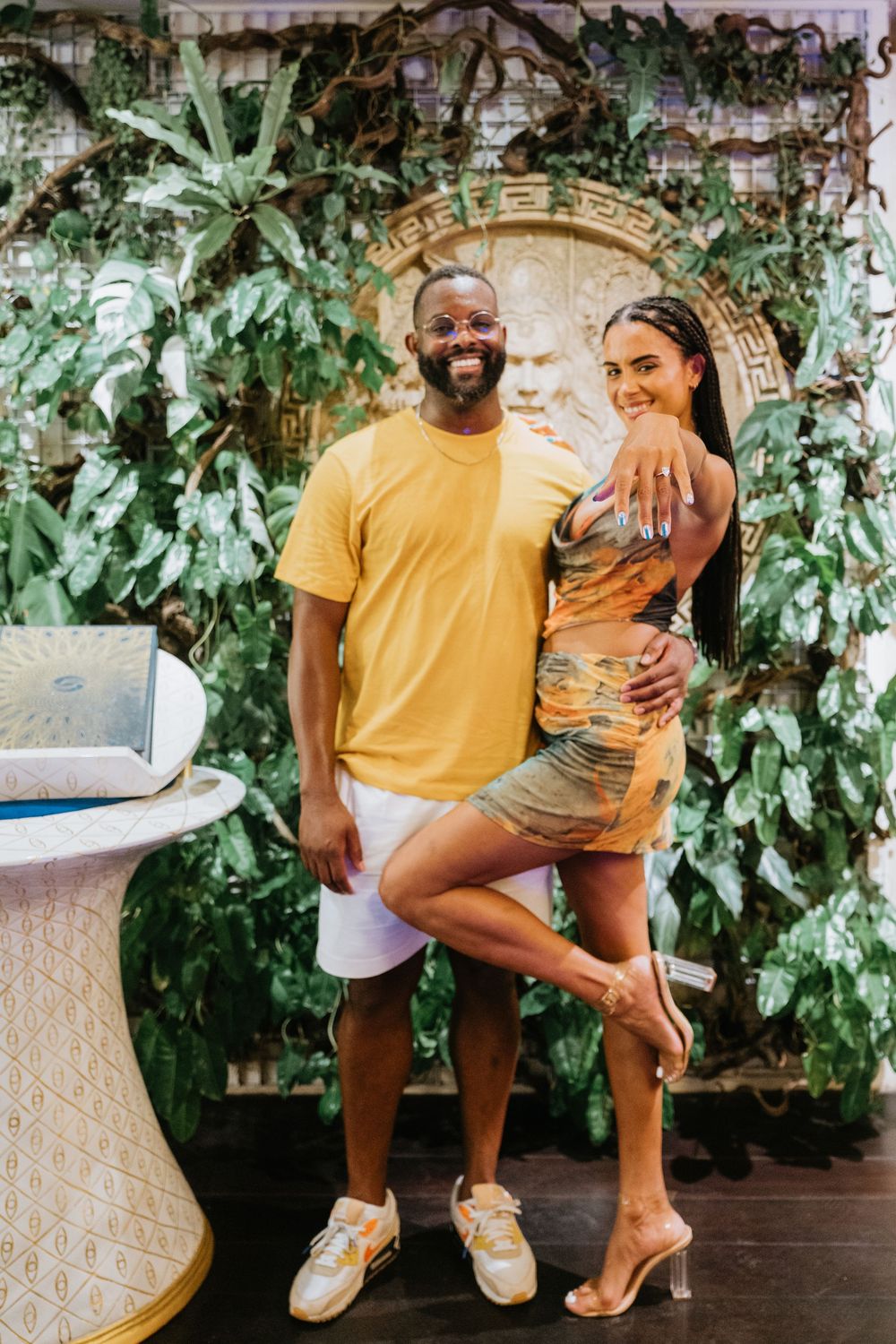 Surprise engagement captured by Bali proposal photographer at Merlin's Ubud