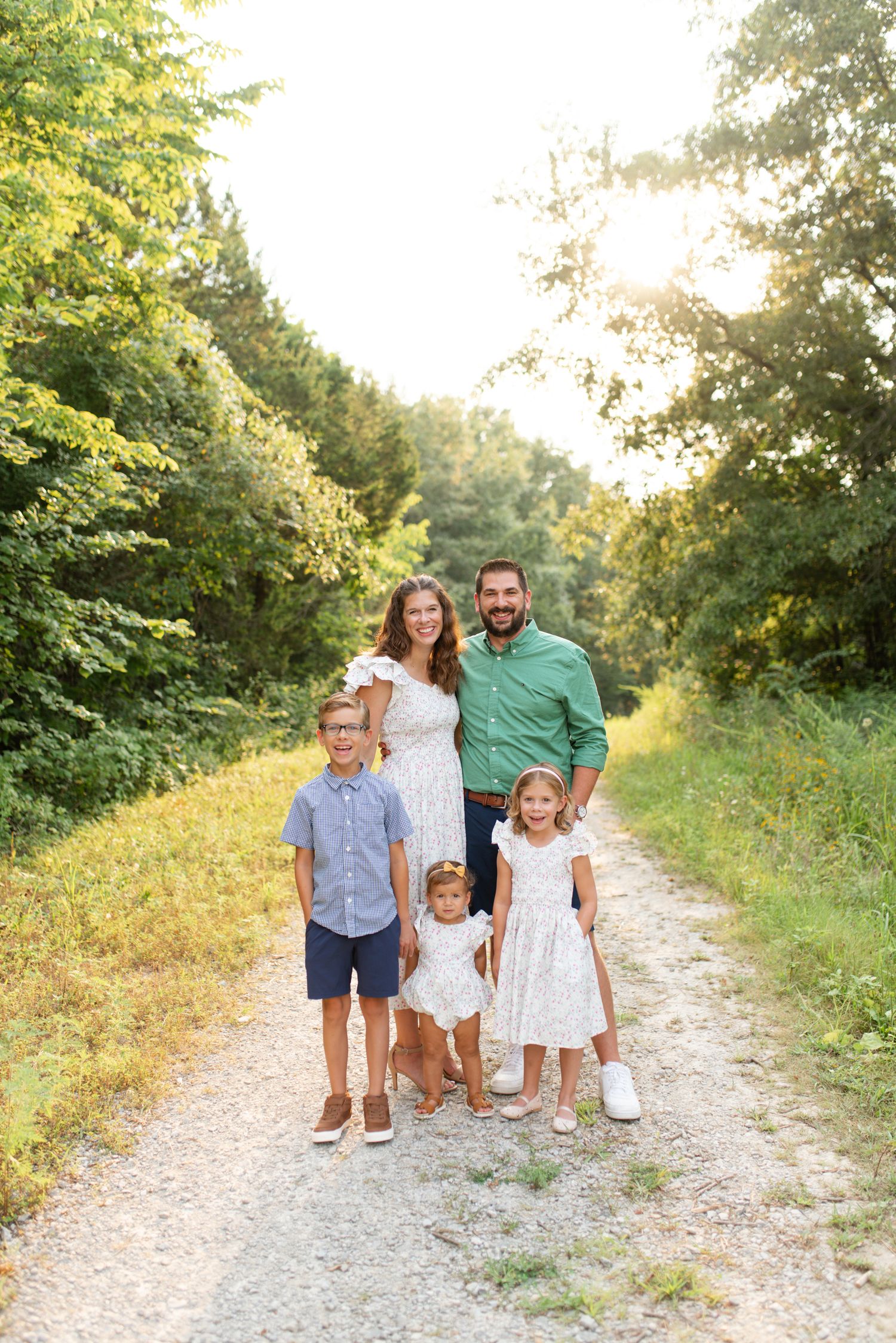 family photos near me in Busch Wildlife with a sweet family