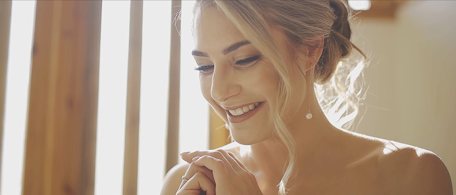 Candid bridal portrait captured during wedding preparations in Gauteng.