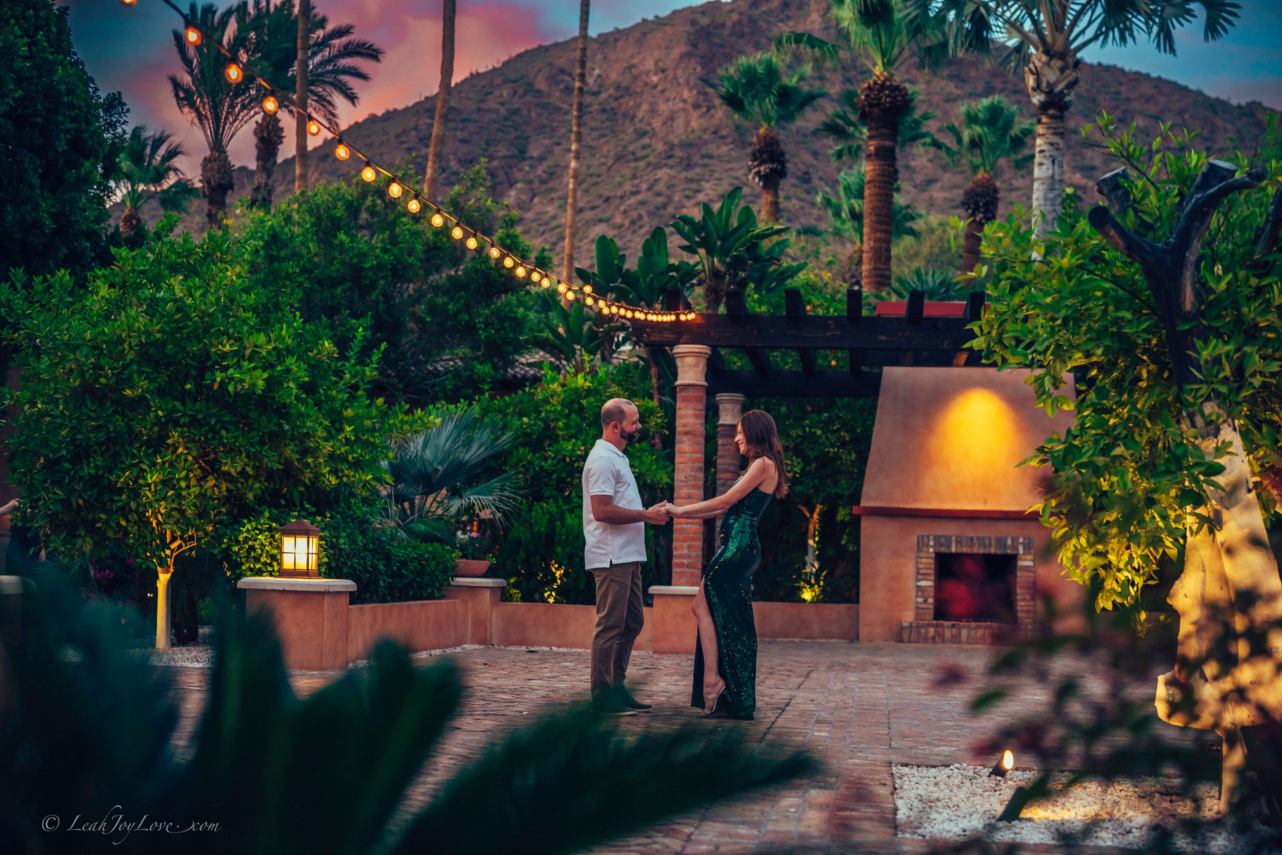 royal palms engagement photography
