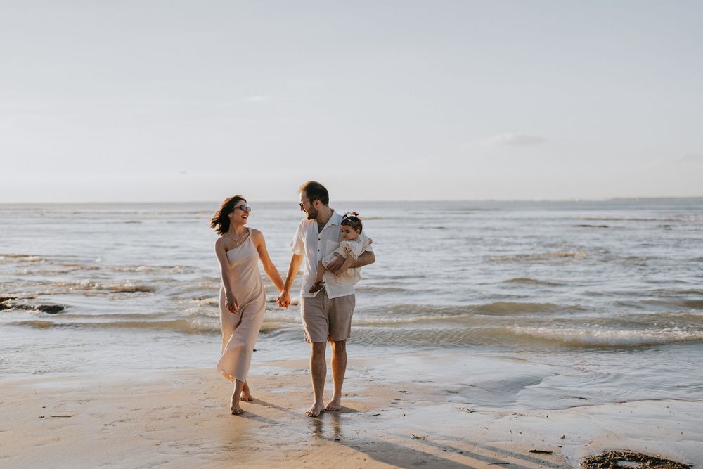 Family photography at Muaya Beach Jimbaran Bali