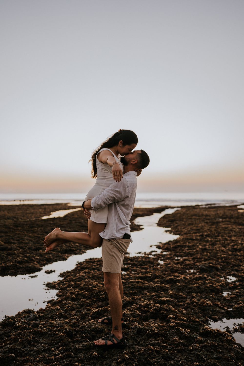 Professional proposal photographer at Balangan Beach Bali.