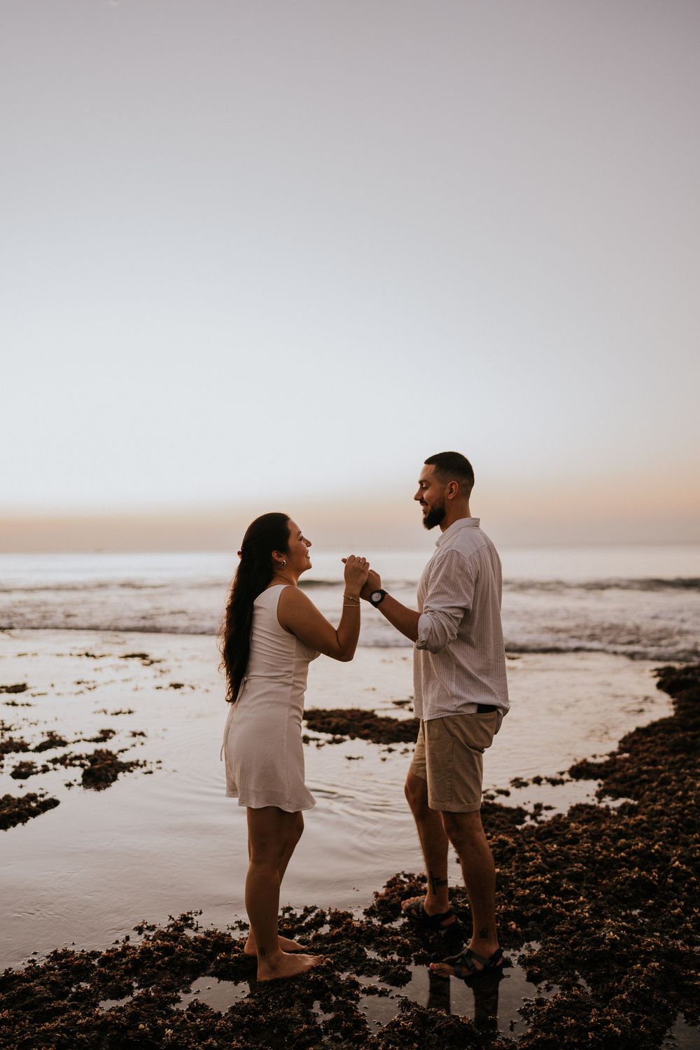 Professional proposal photographer at Balangan Beach Bali.
