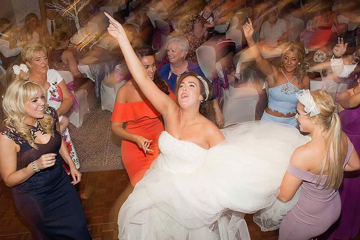 bride celebrates the night away at the Lansdale chase hotel in Windermere - The lake District