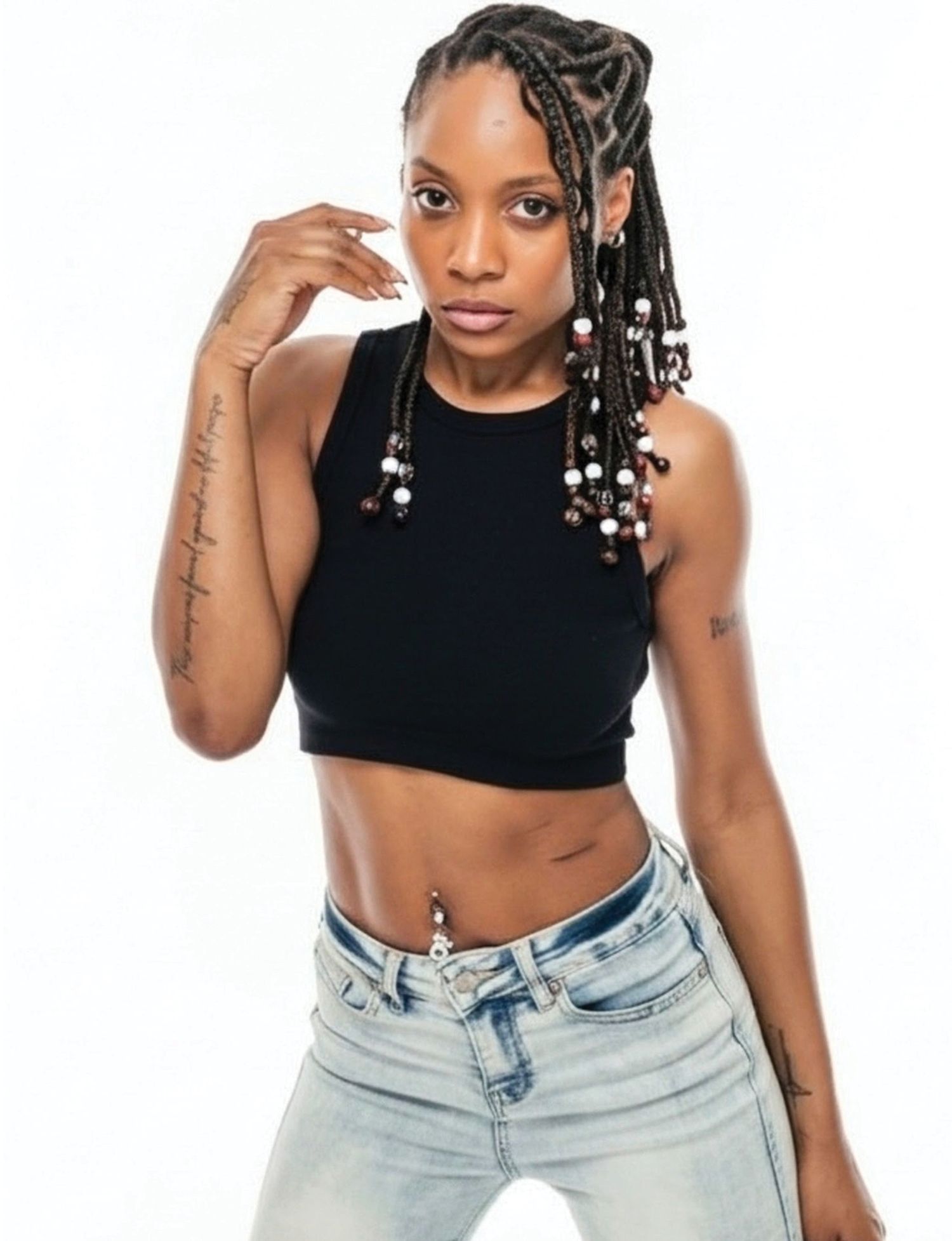 Editorial portrait of Genesis Dudley featured in MALVIE Magazine.