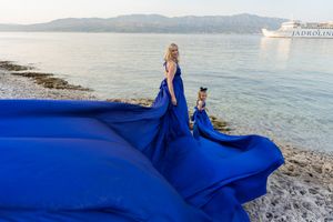 Blue Flying dress in Supetar Brac Island Croatia