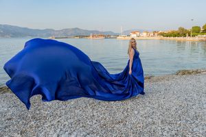 Blue Flying dress in Supetar Brac Island Croatia