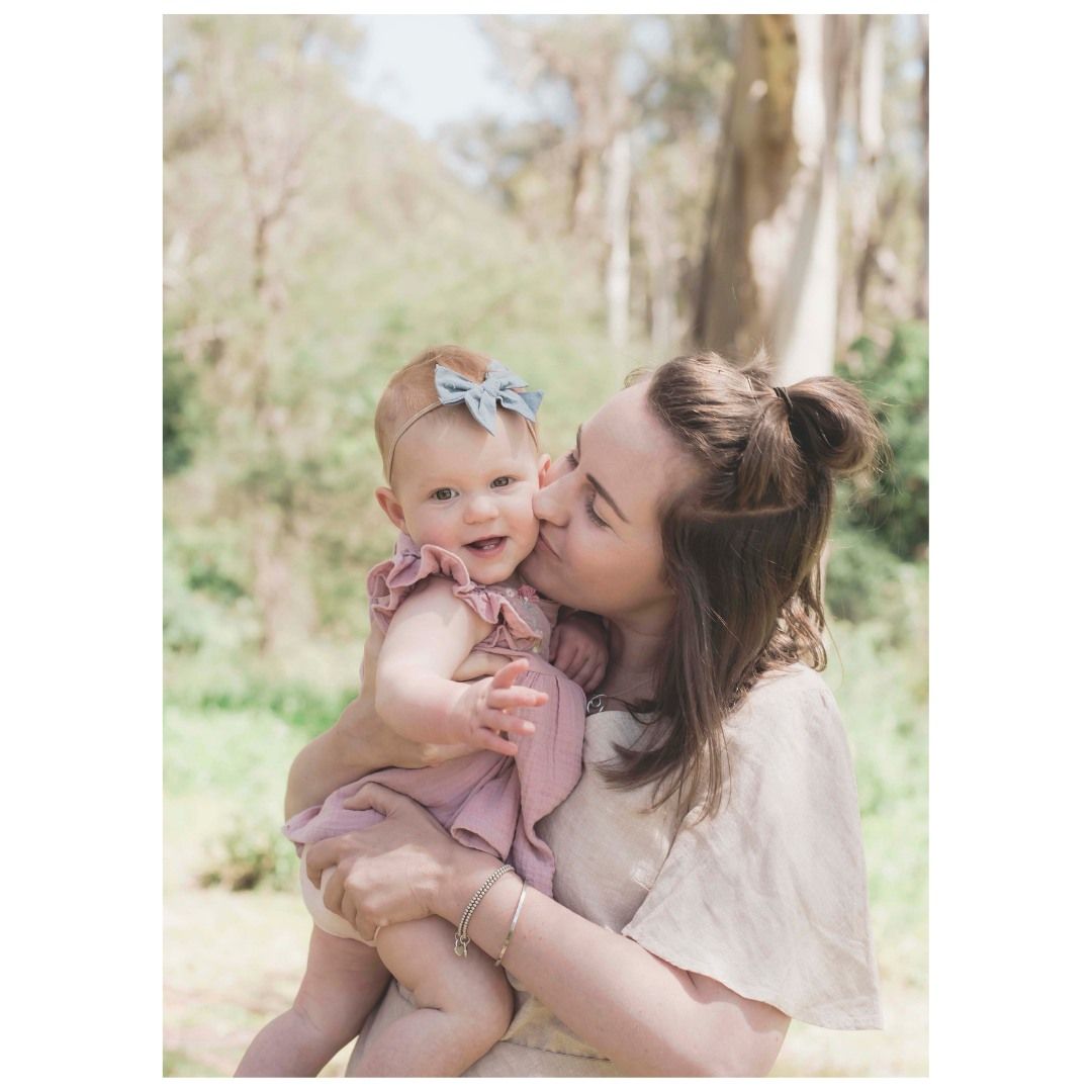 a mother and child