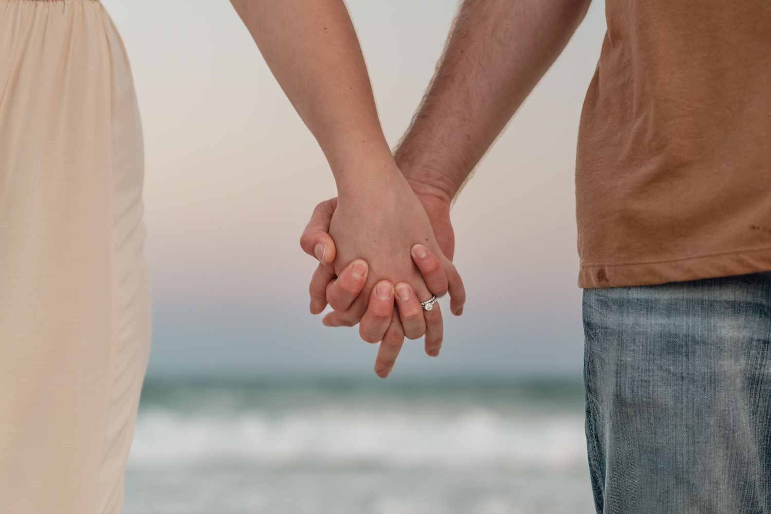 Couples portrait session featuring natural interaction and movement, photographed by Sierra Lopez Productions.