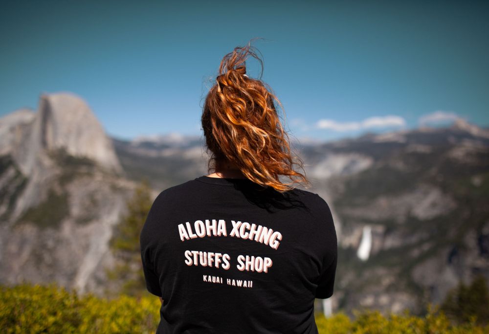 Girl at Yosemite national park