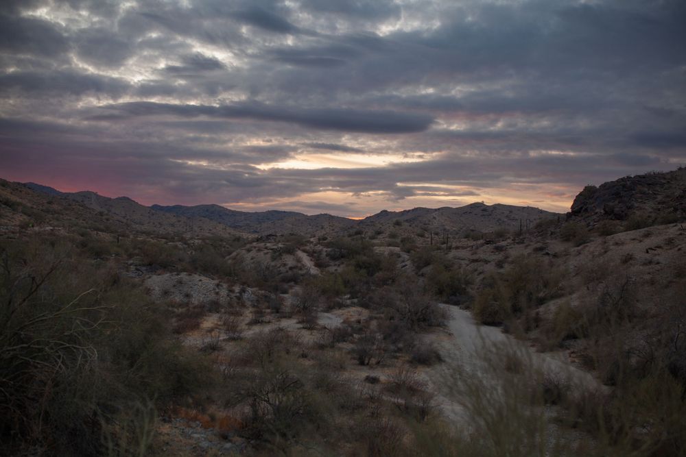 Phoenix, Arizona stormy sunset