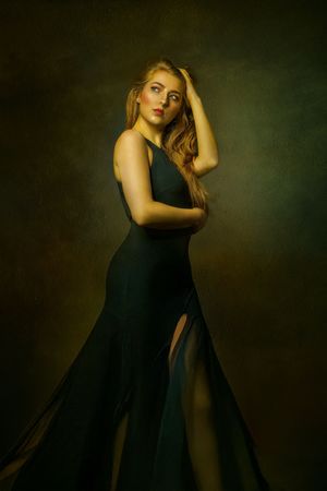 Fine art portrait in Rembrandt style by Joseph Saul