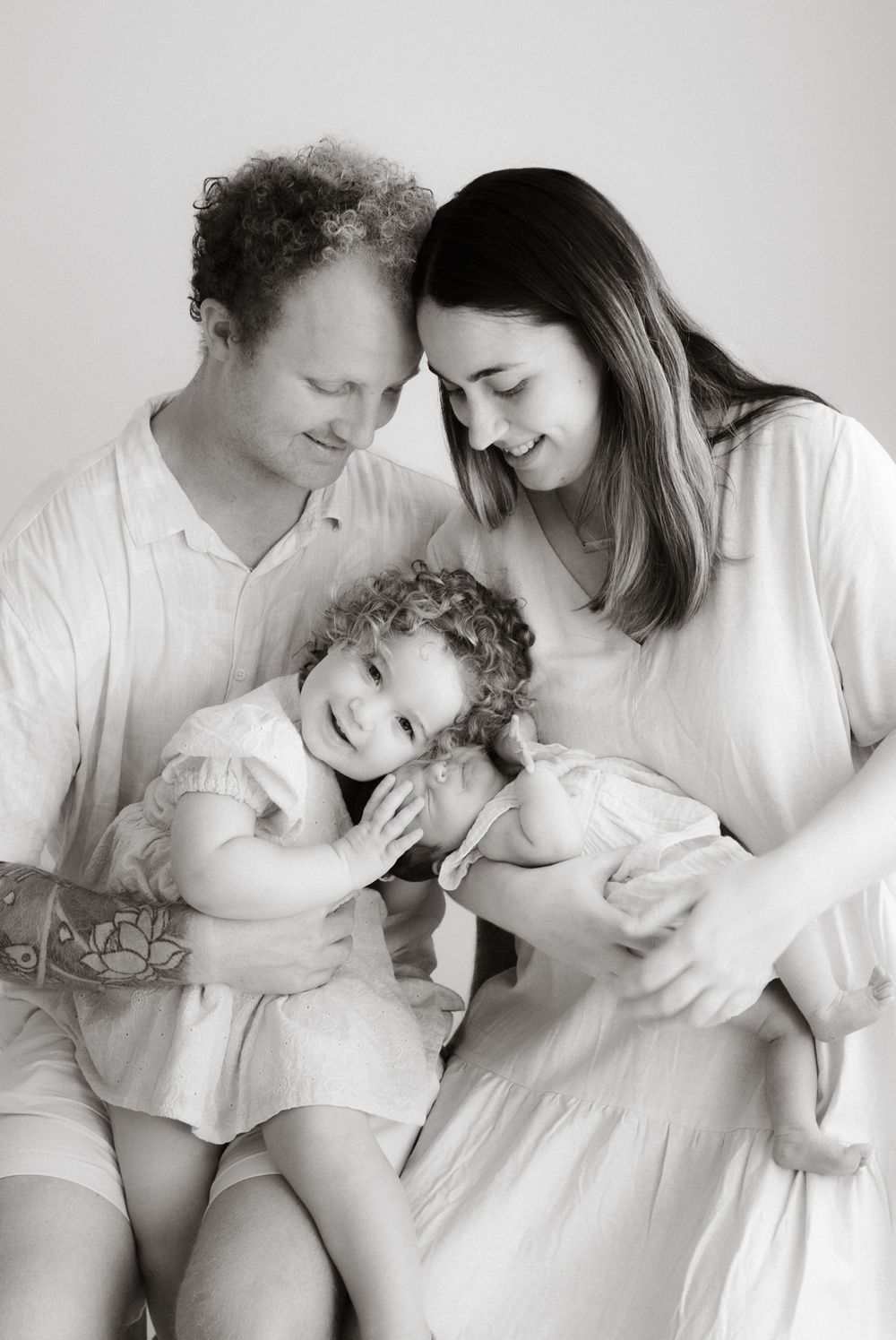 Te Awamutu Studio Newborn Family Photo