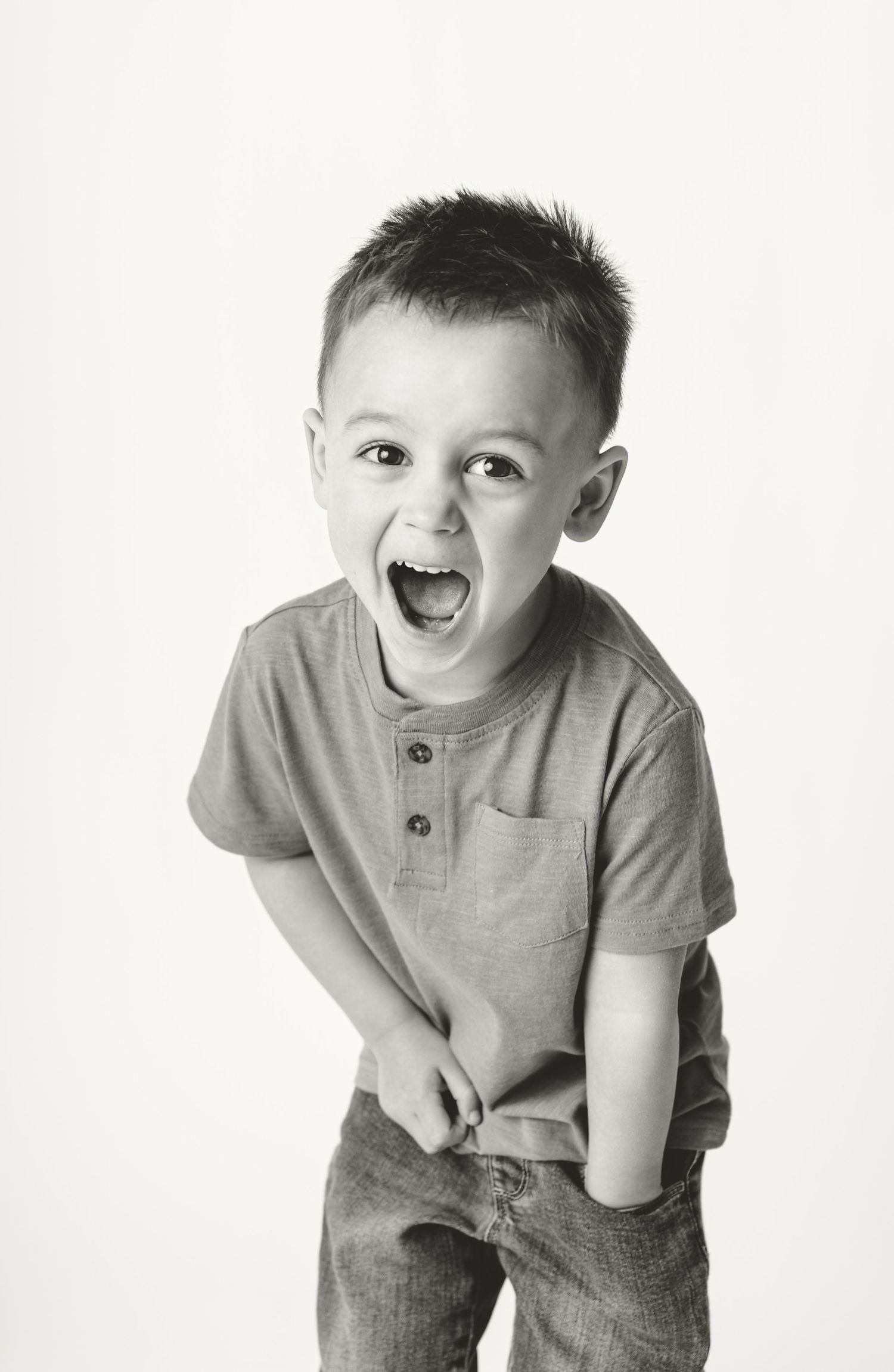 happy excited child black and white photography southeast michigan 48173 48183