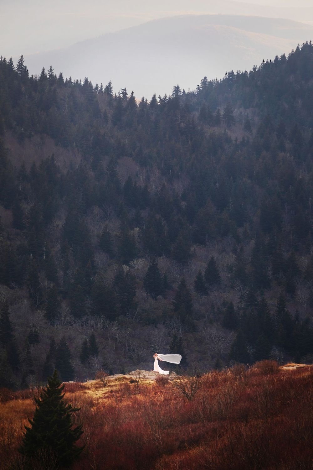 adventure elopement, wedding Blueridge Mountains