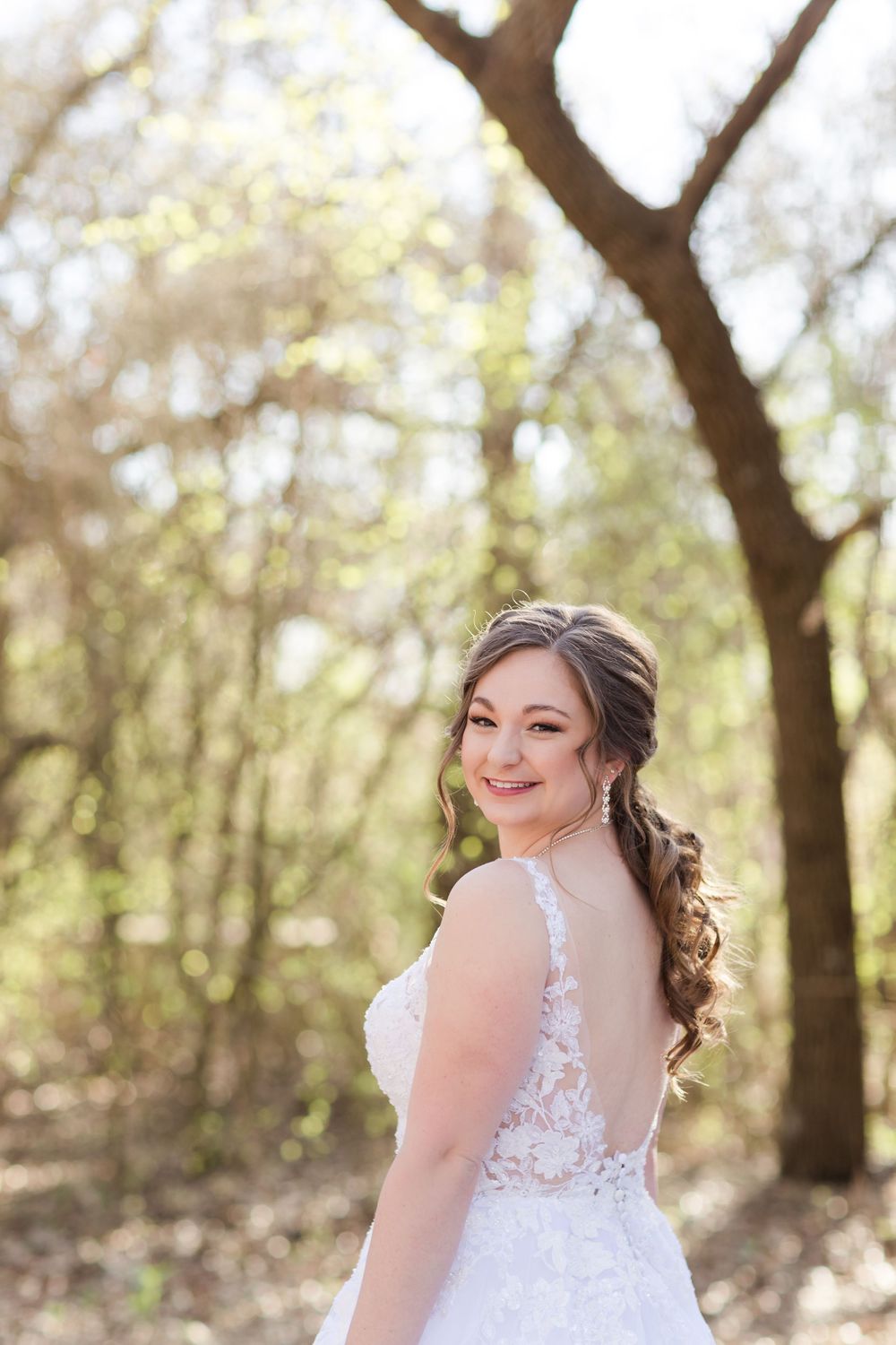 Cibolo Nature Center Boerne Texas Outdoor Bridal Portrait photographer