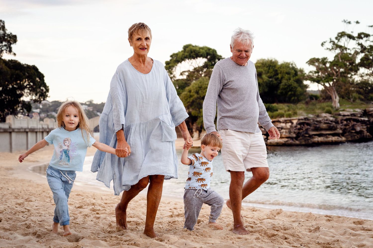 grandchildren and grandparents photoshoot in Mosman