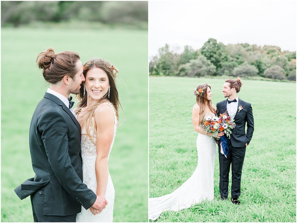 Scranton Wedding photographer boho fall wedding