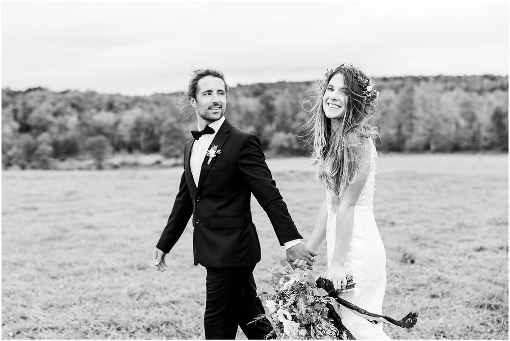 Scranton Wedding photographer boho autumn wedding