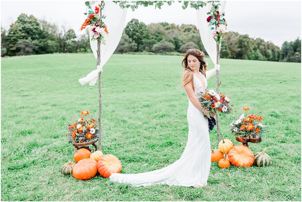 Poconos wedding photographer bridal portrait
