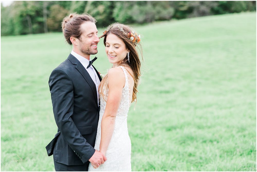 Poconos wedding photographer bride and groom