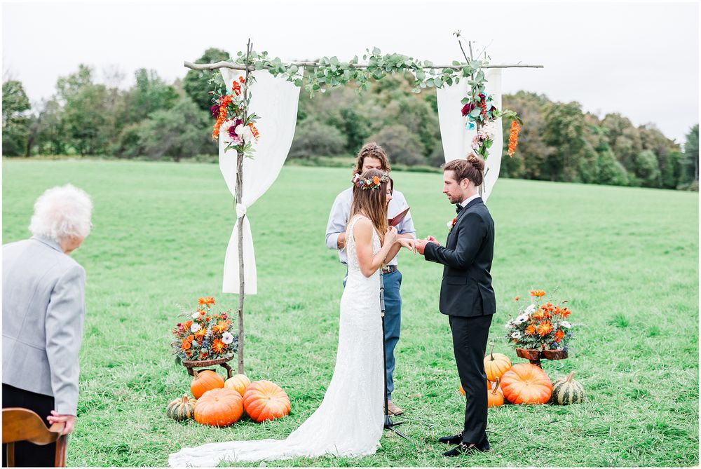 Poconos wedding photographer Autumn wedding