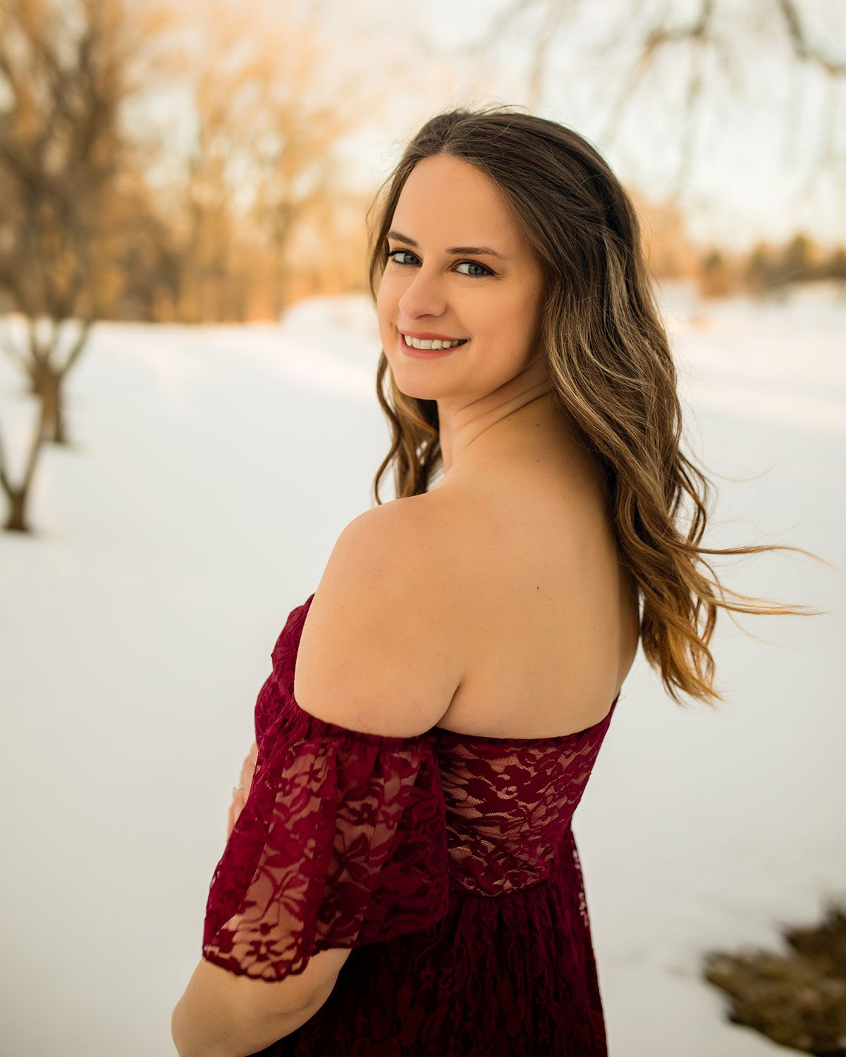Winter Maternity Photo Session in Omaha, NE - BrightSide Photography