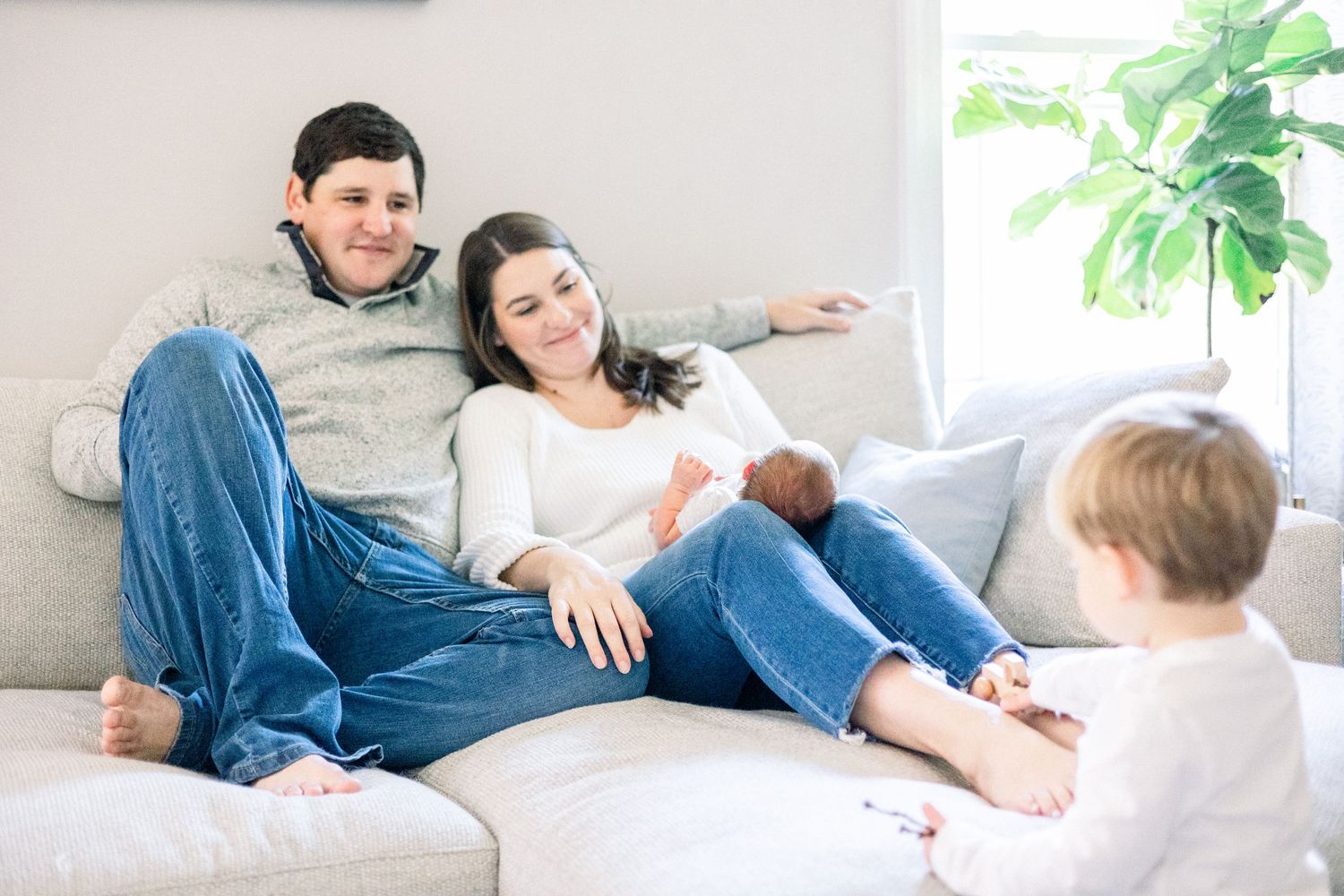 Augusta Newborn Photographer | In Home Lifestyle Newborn Session