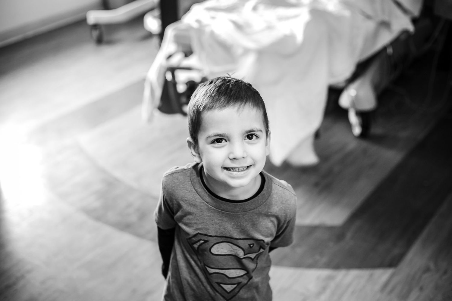 Big brother waiting for his new sibling to arrive at UnityPoint hospital in Sioux City, IA.