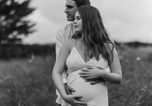 Summer maternity session at Rainbow Haven Beach near Cole Harbour, Nova Scotia