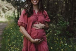 Pregnancy announcement at Little Bluff in Prince Edward County, Ontario