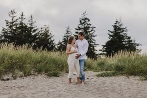 Summer maternity session at Rainbow Haven Beach near Cole Harbour, Nova Scotia