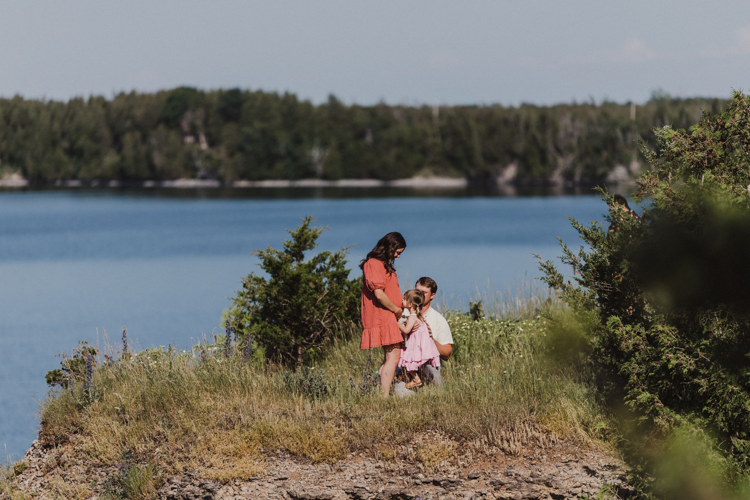 Pregnancy announcement at Little Bluff in Prince Edward County, Ontario