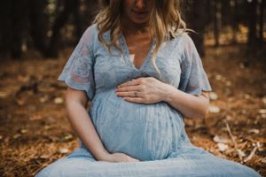 Fall maternity session at Sager Conservation Area in Stirling, Ontario