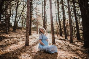 Fall maternity session at Sager Conservation Area in Stirling, Ontario
