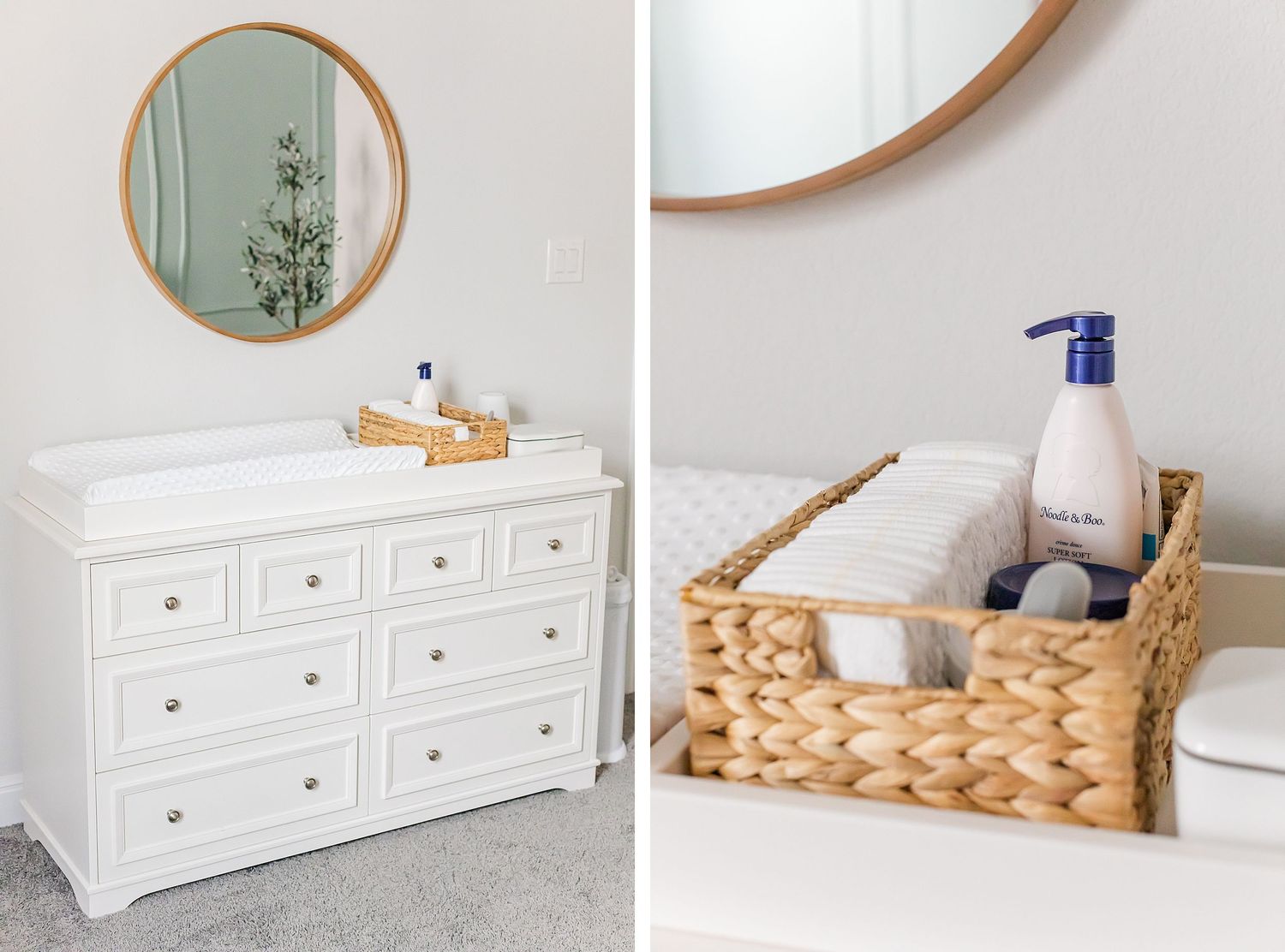 A calm, serene nursery design for baby boy in Austin, Texas