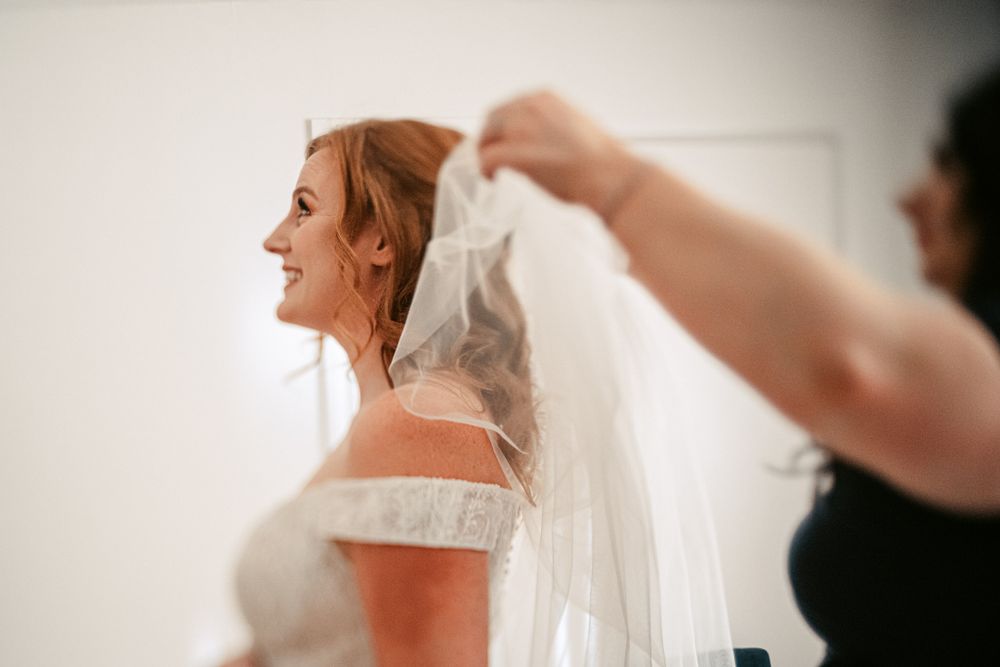 Wedding Veil shot by Rose and Rainbow Photography