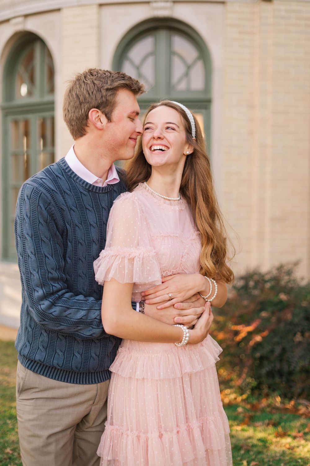 Elegant and classy fall engagement session at Woodward Park, Tulsa, Oklahoma.