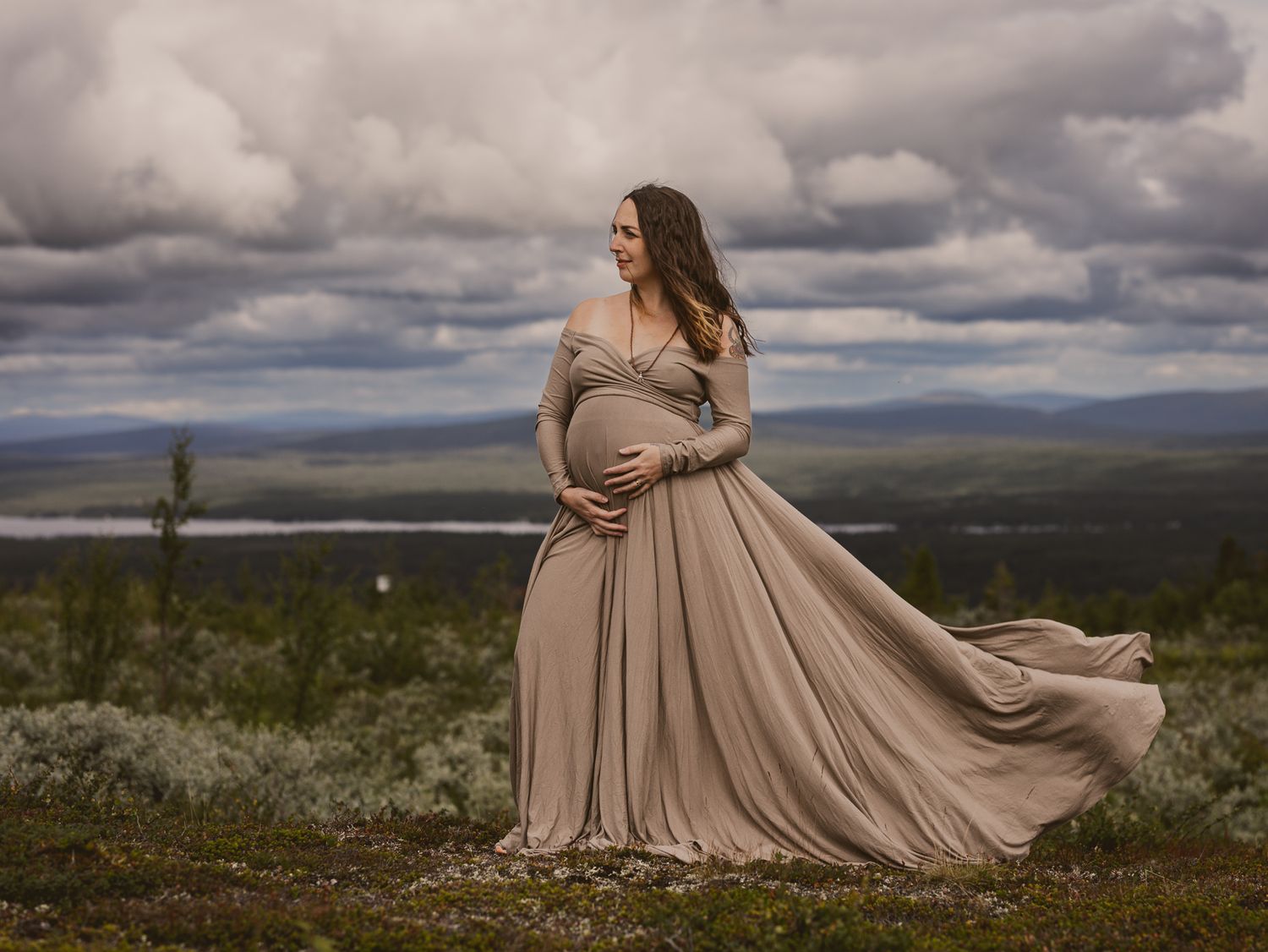 Gravidfotografering Gällivare Fotograf Norrbotten
