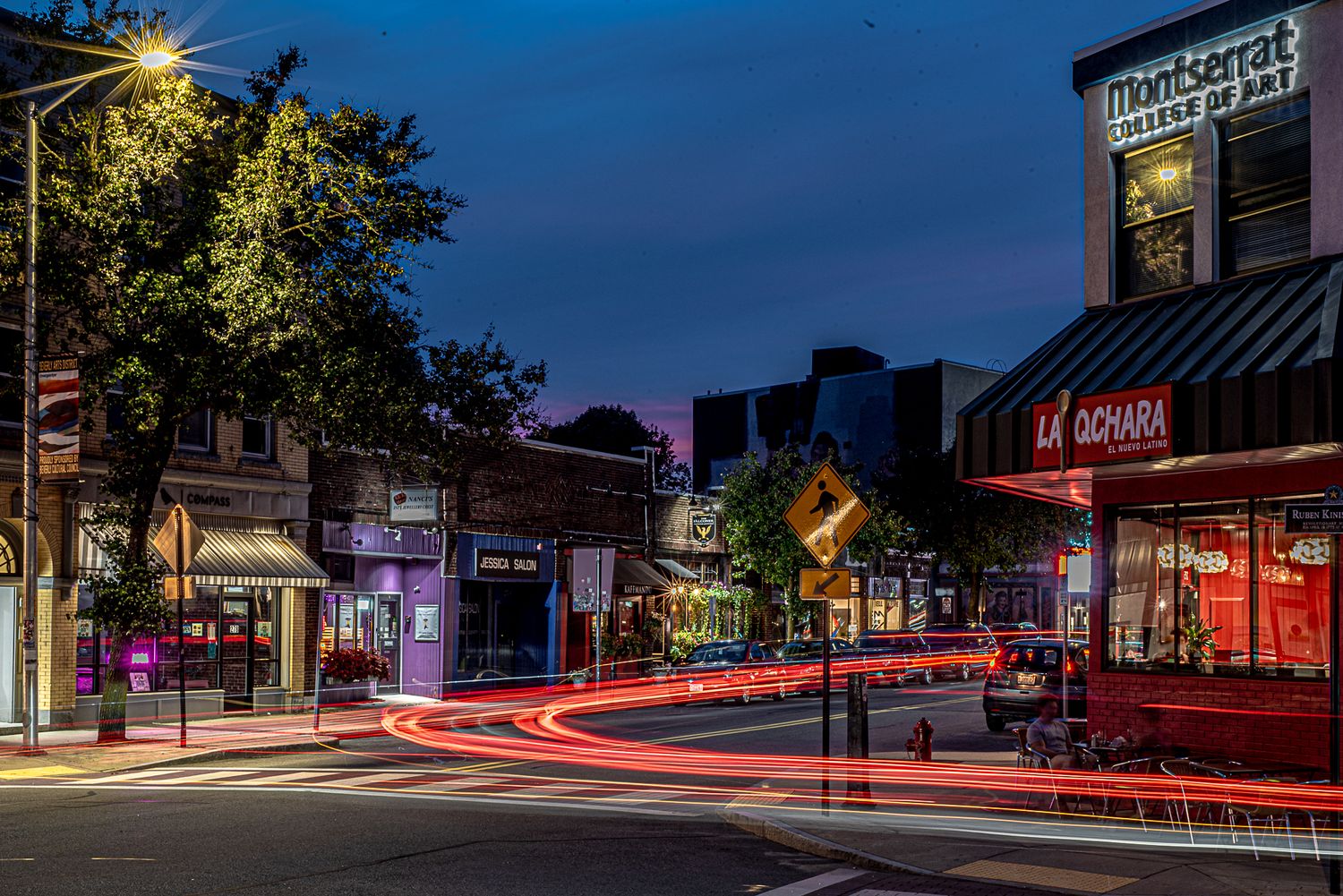 La Qchara / Montserrat College of Art , Beverly Mass Photography at Night