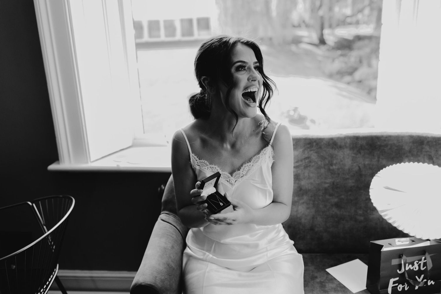 bride laughing