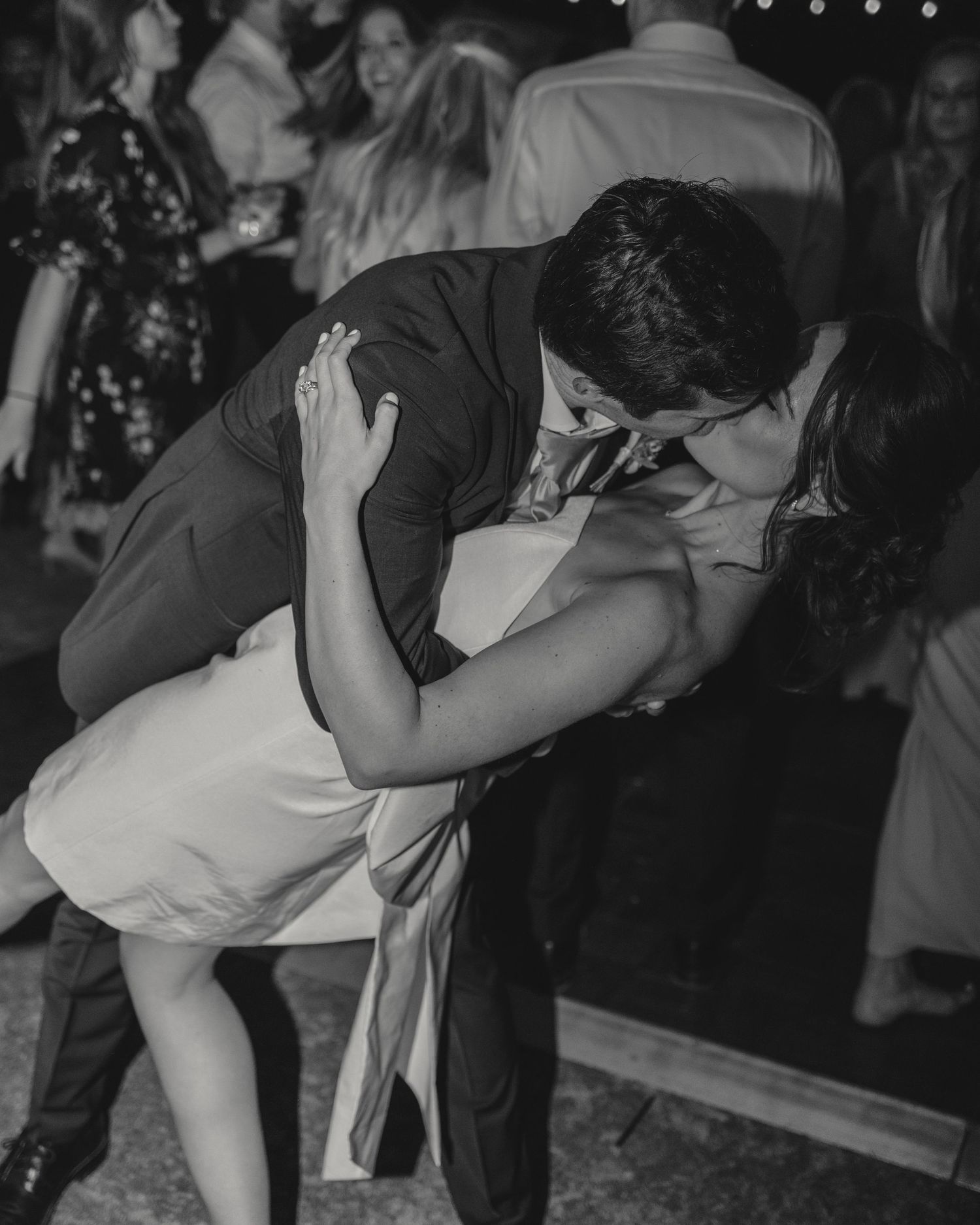 Black and White Flash Wedding Couple in Mission Viejo California Wedding