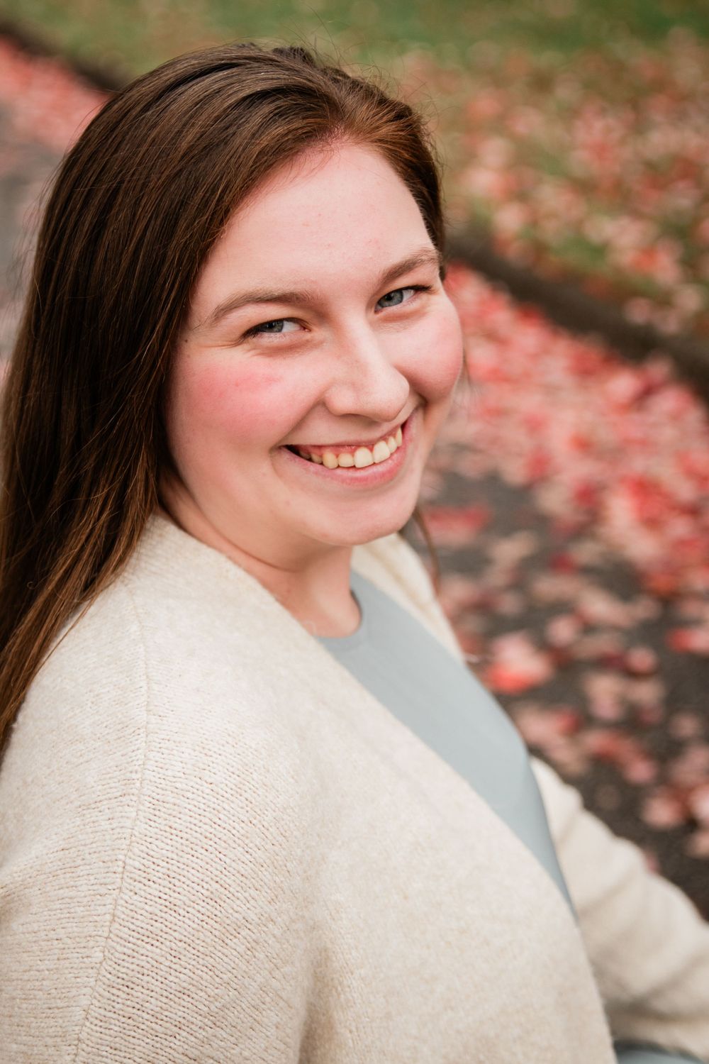 Senior Girl Fall Photo Leaves Autumn Red Hair