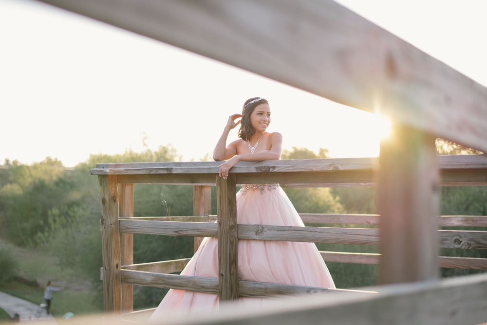 girl enjoying the sunset. Hidalgo pump house. Hidalgo, texas. wedding photography