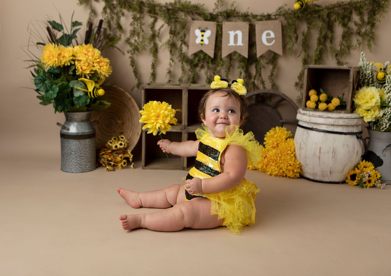 1 year milestone portrait photo.